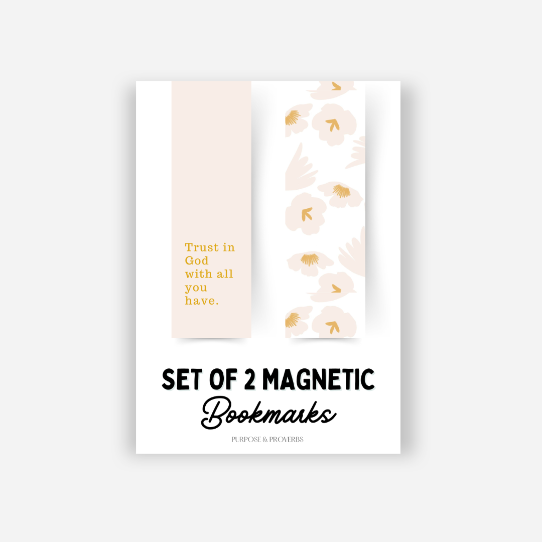 Set of 2 Magnetic Bookmarks - Pink Set