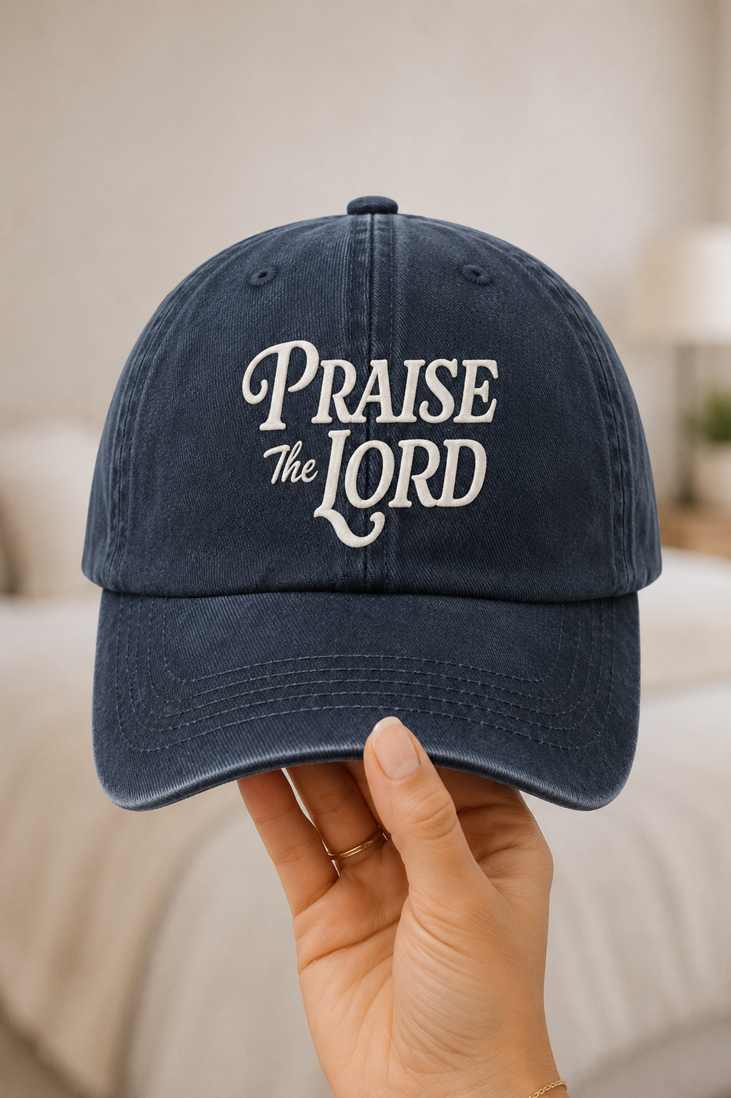 Vintage Navy Praise The Lord Cap