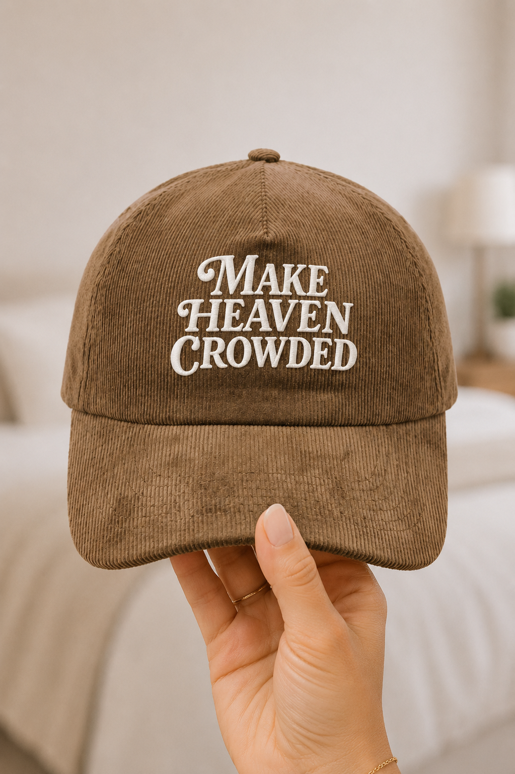 Make Heaven Crowded Corduroy Cap - Camel