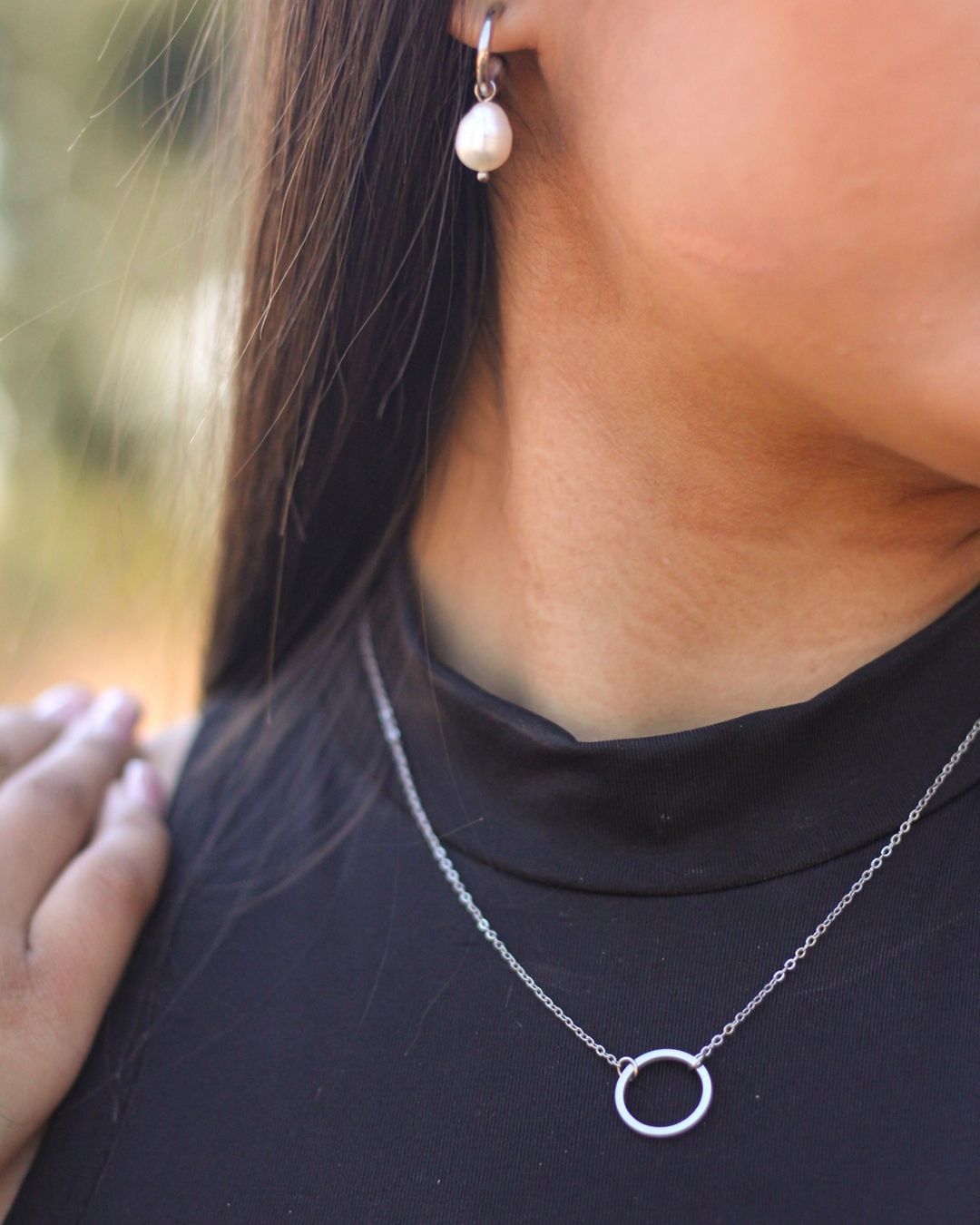 Full Circle 18K Gold plated Necklace - 16 Inch