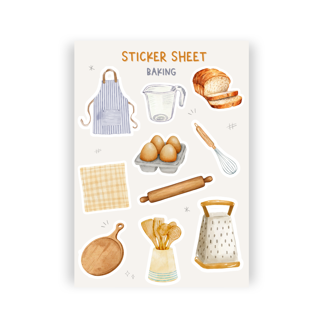 Baking Sticker Sheet