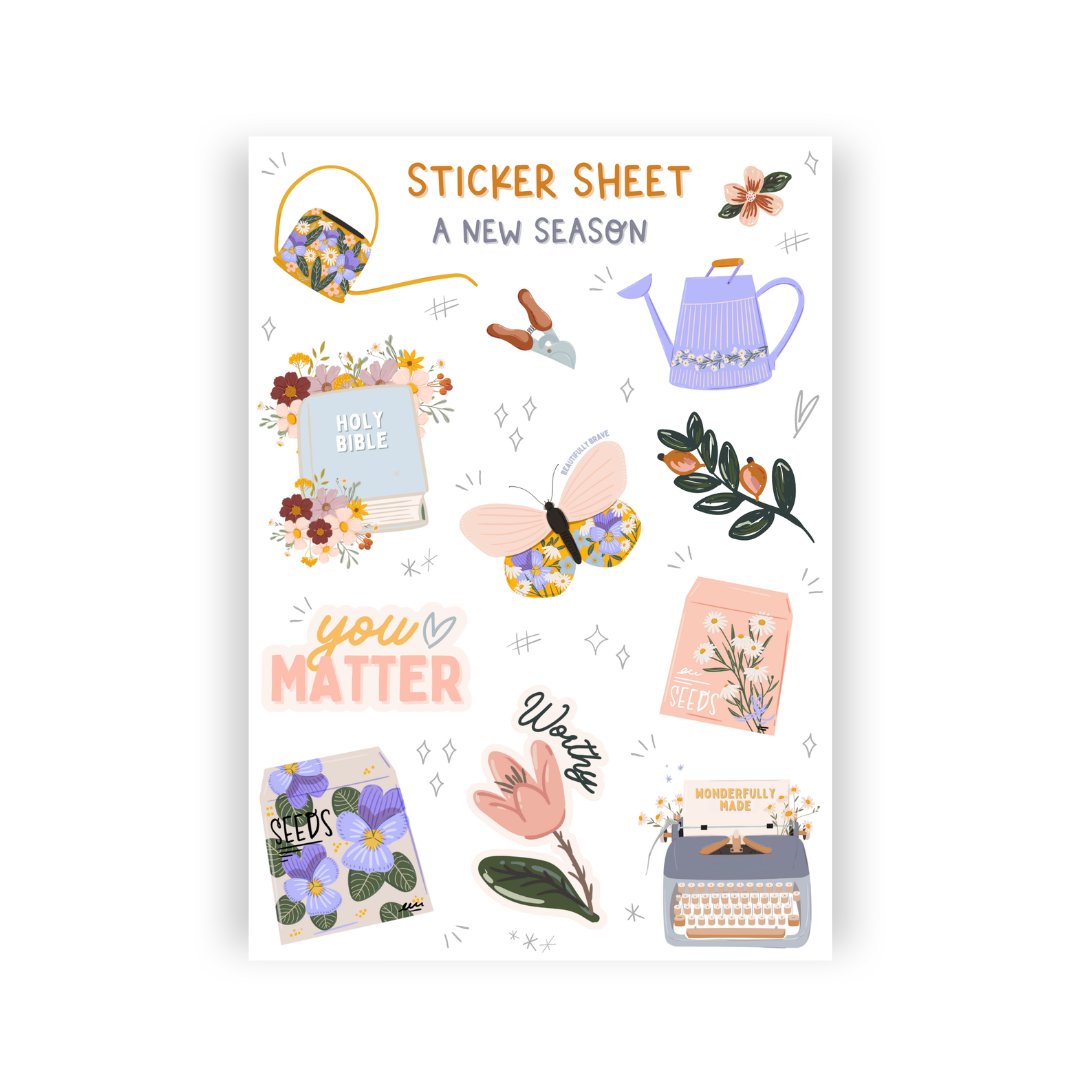 A New Season Sticker Sheet