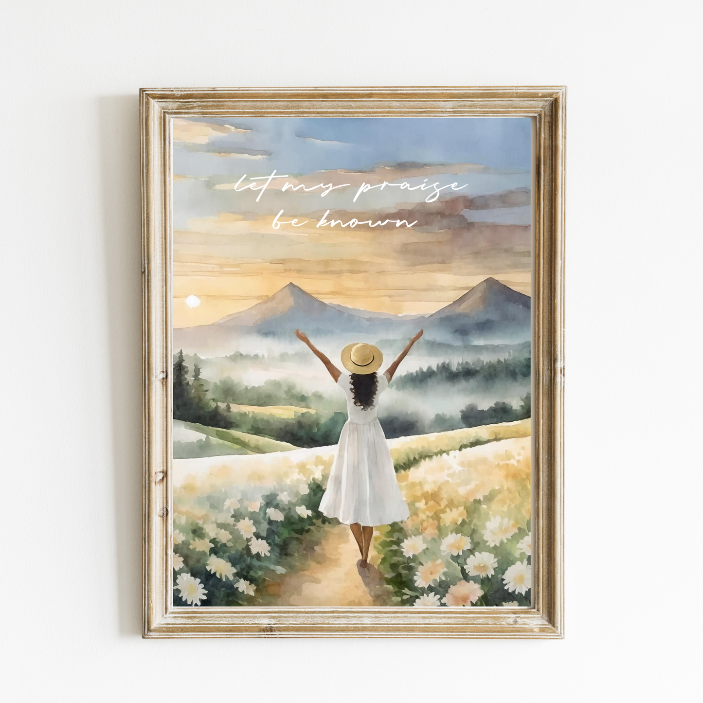 Let My Praise Be Known Art Print – English