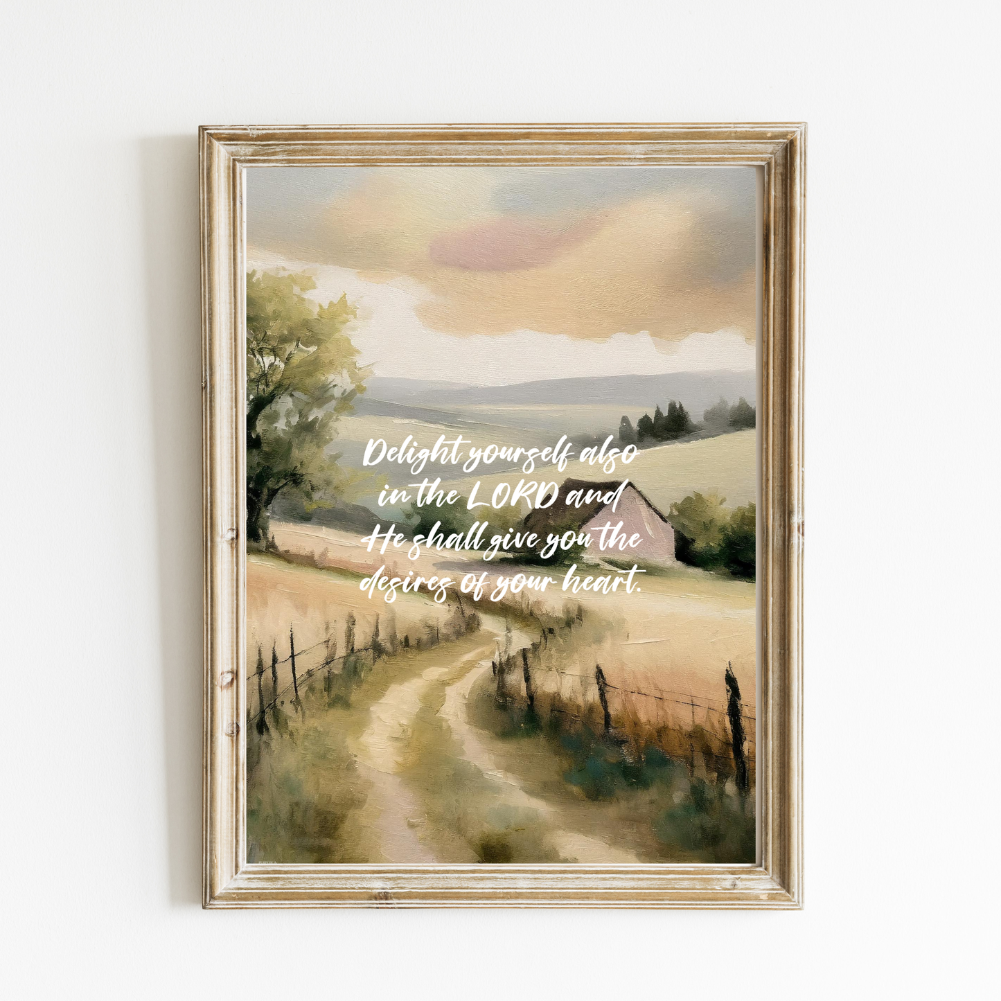 Delight Yourself Art Print – English