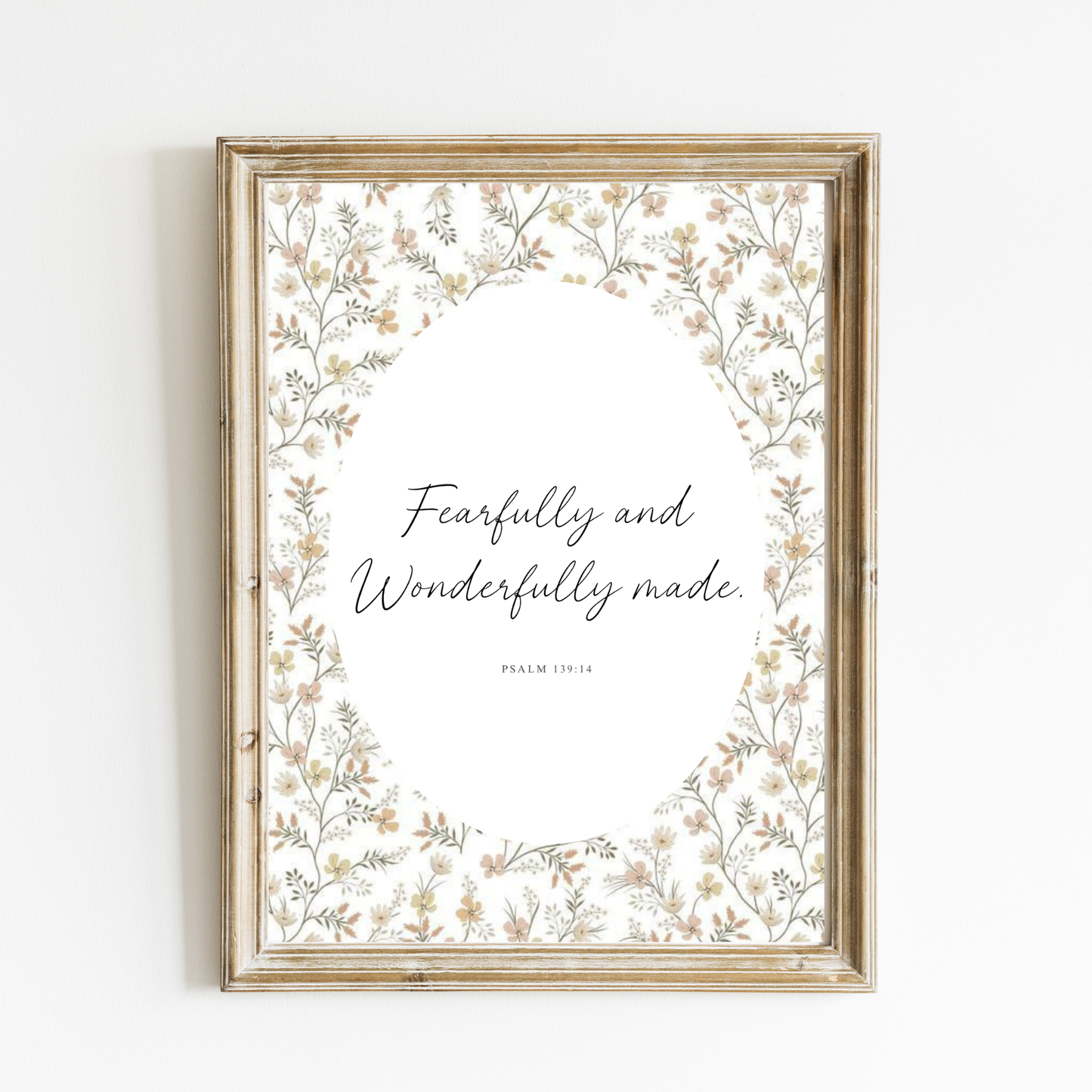 Fearfully and Wonderfully Made Art Print – English
