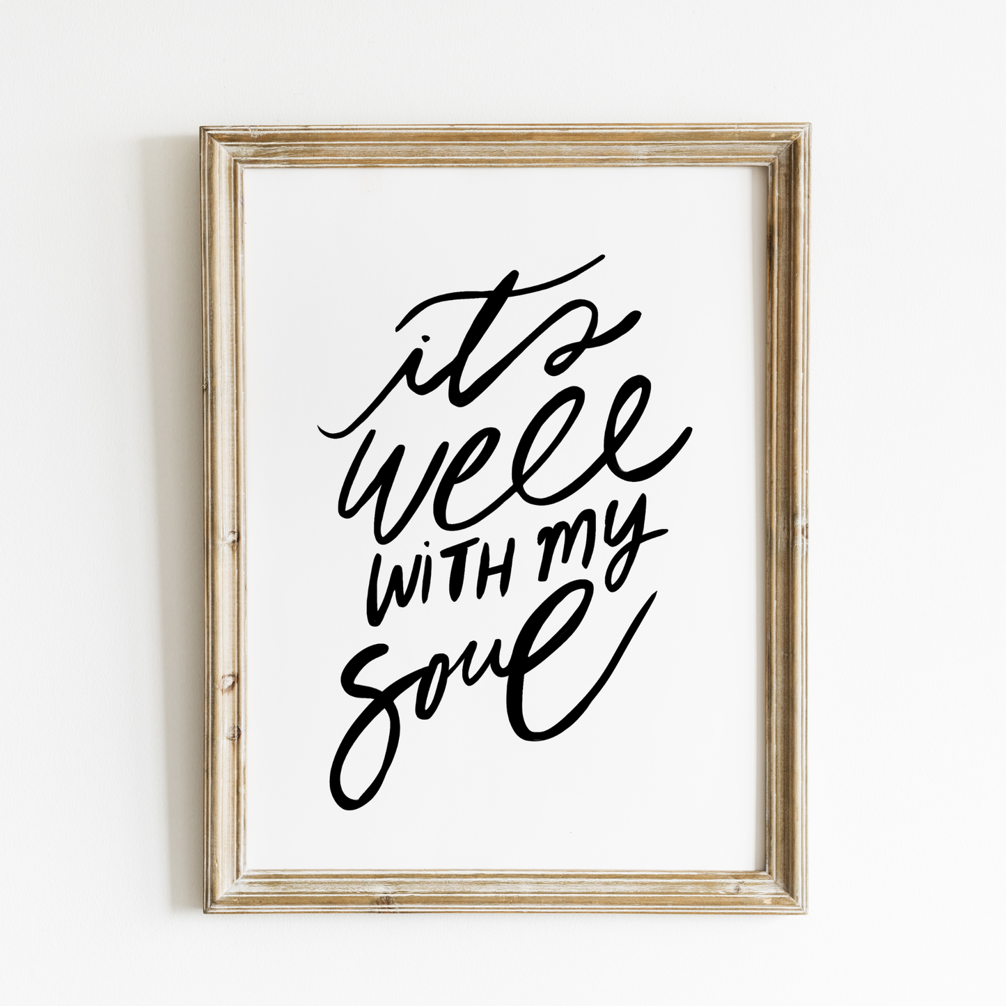 It Is Well With My Soul Art Print – English