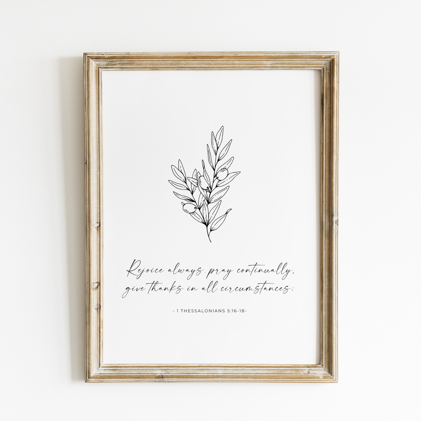Rejoice Always Art Print – English