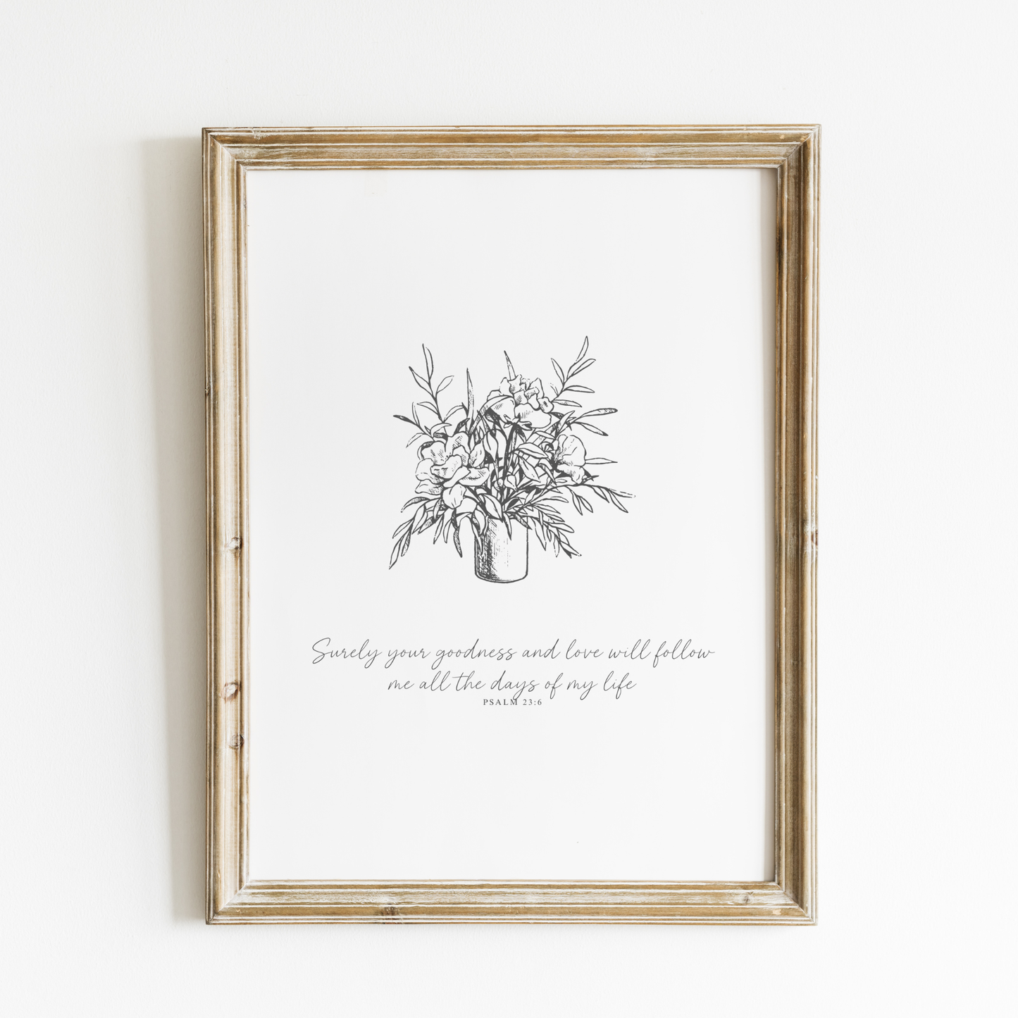 Surely Your Goodness Art Print – English