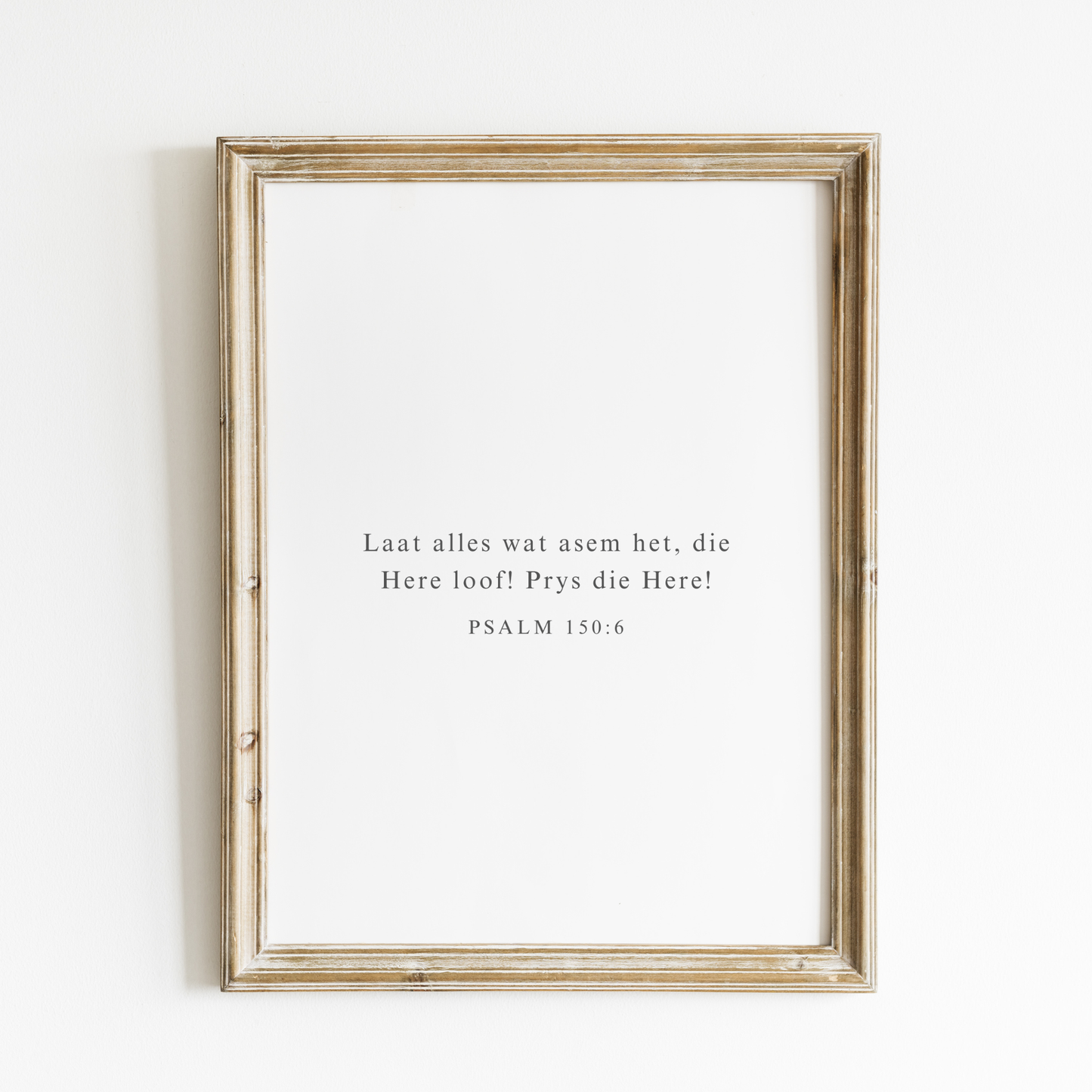 Laat Alles Wat Asem Het Art Print – Afrikaans