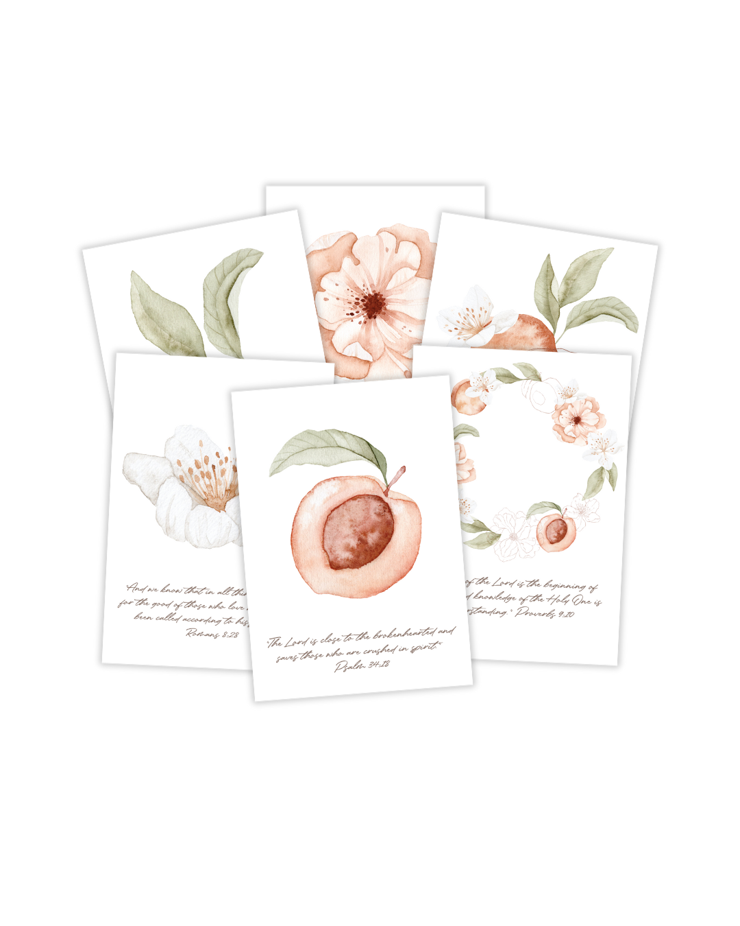 Peaches Scripture Cards