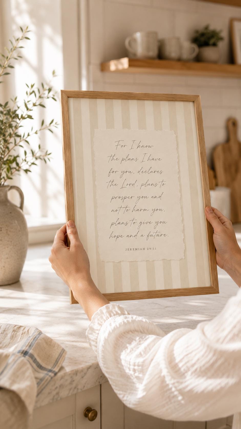 For I Know the Plans Art Print – English