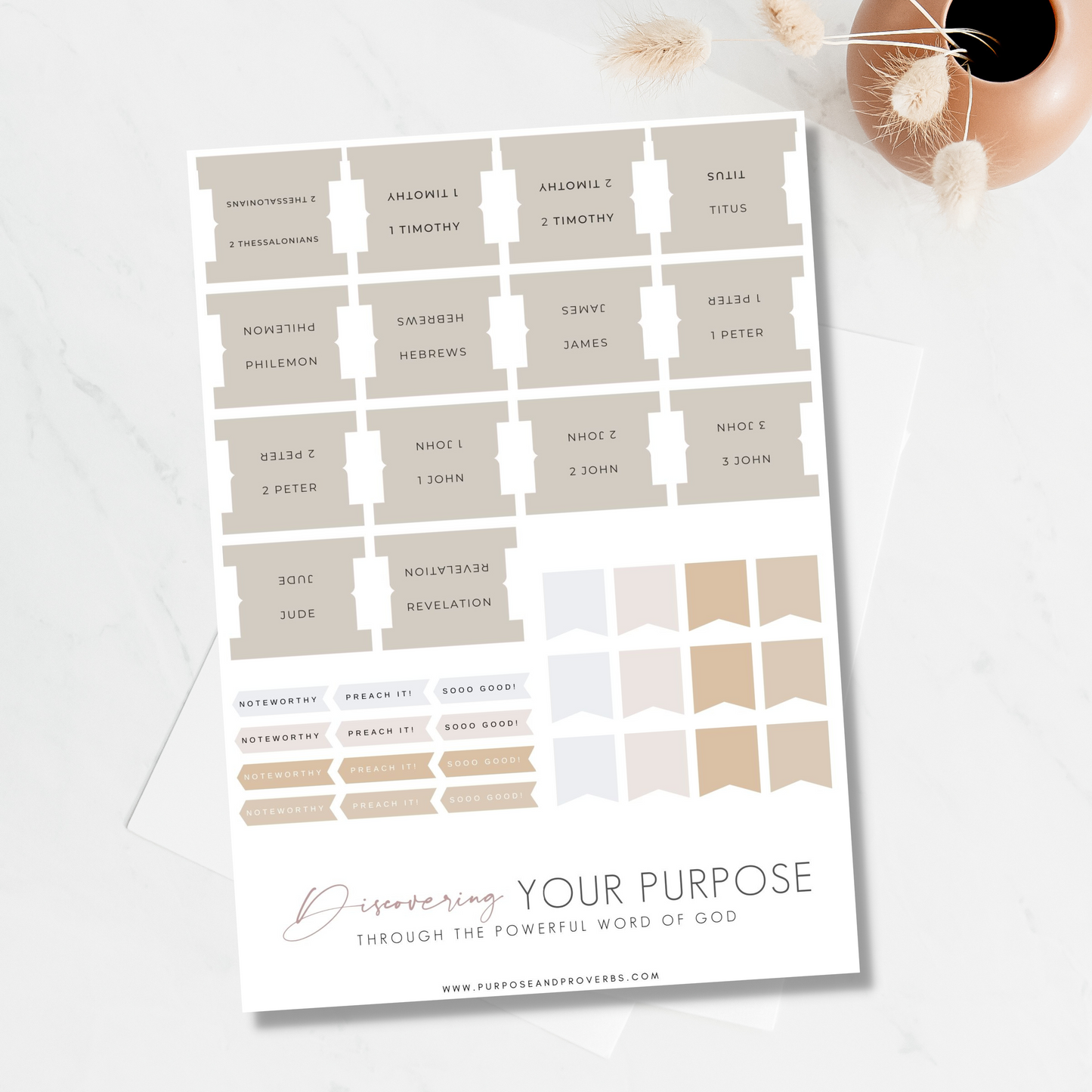 Minimal Neutral Bible Tabs