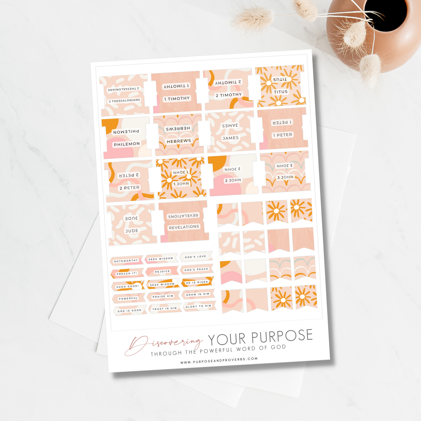Pink Confetti Bible Tabs