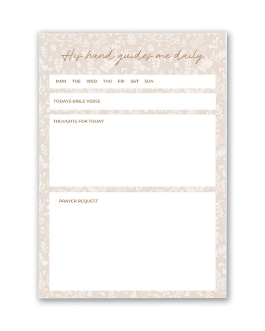 Daily He Guides Me A5 Notepad