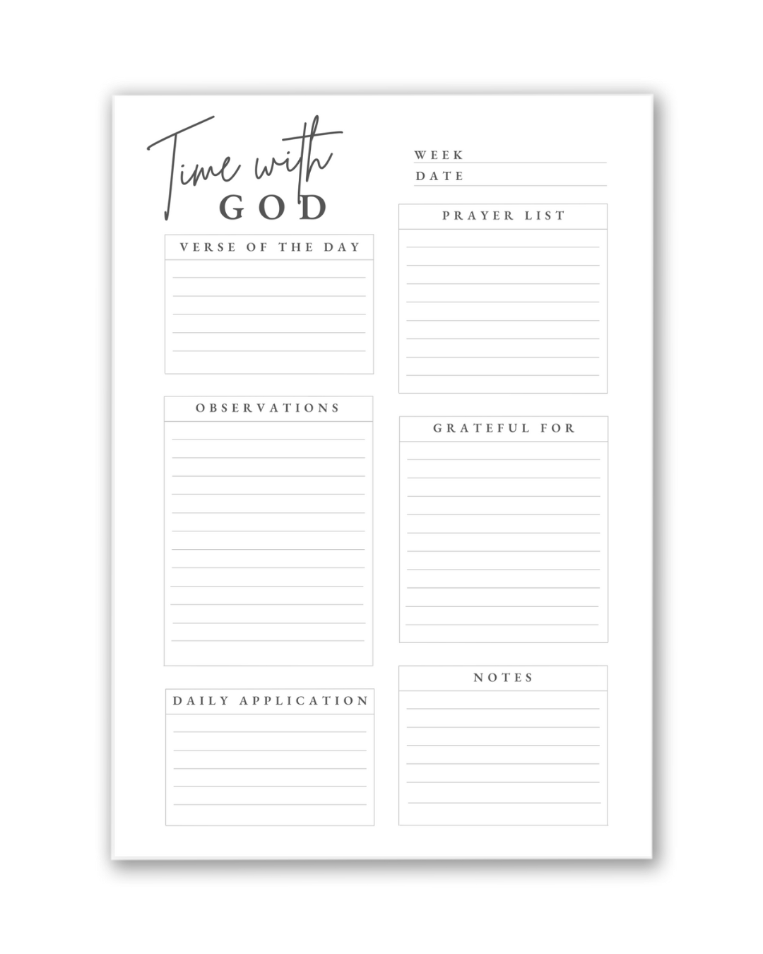Daily Time With God A5 Notepad