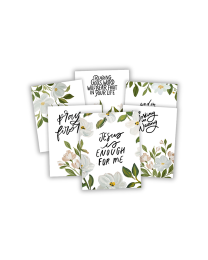Floral Scripture Cards - Pack Of 12