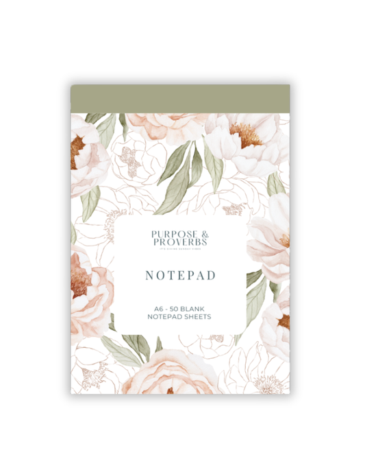 Green Grace A6 Pocket Notepad