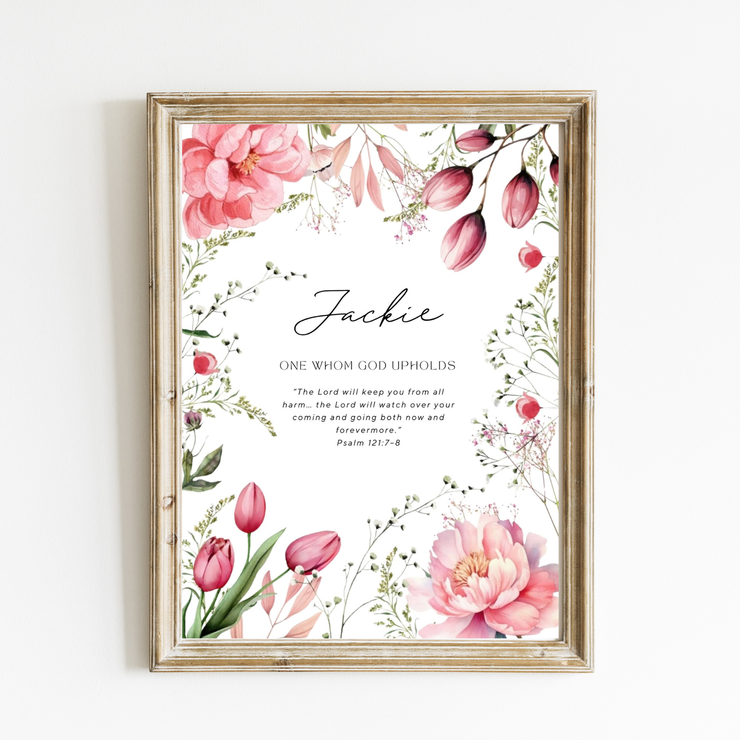 Spring Blossom - Personalized Name Meaning Art Print