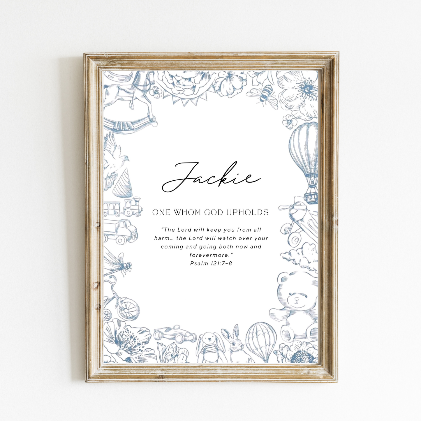 Vintage Toyland - Personalized Name Meaning Art Print