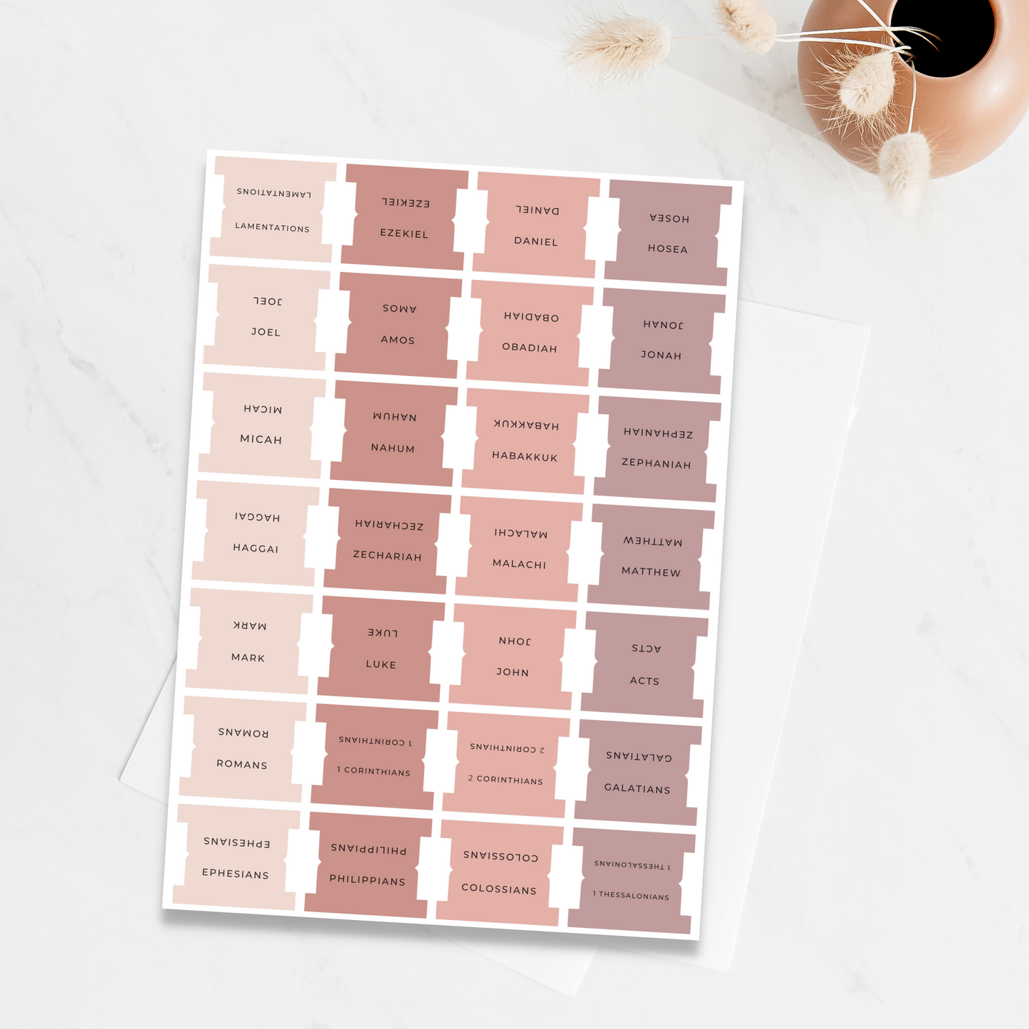 Blushing Neutrals Bible Tabs