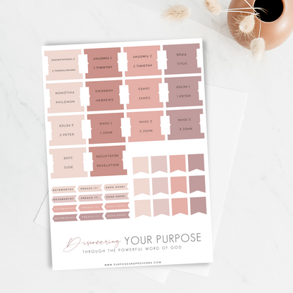 Blushing Neutrals Bible Tabs