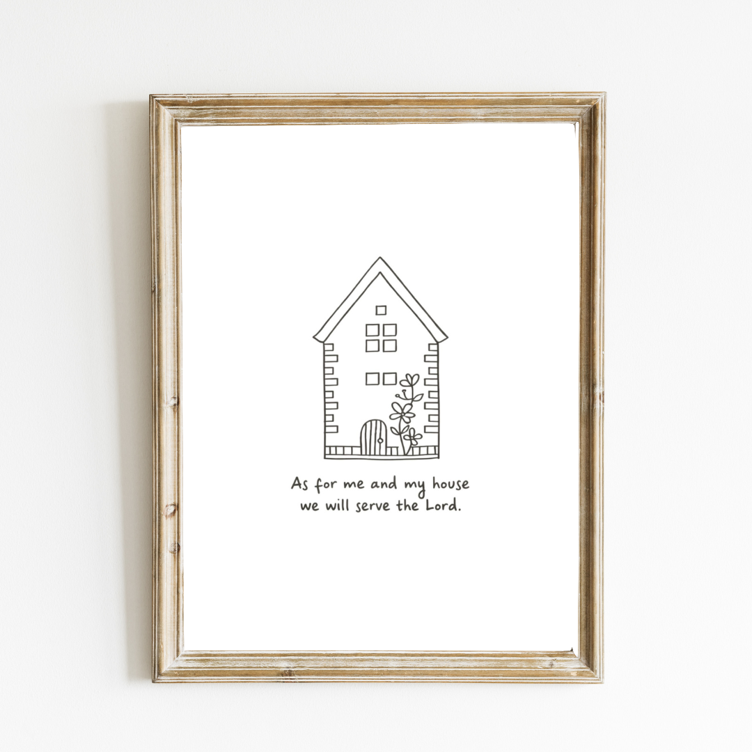 As For Me and My House Art Print – English