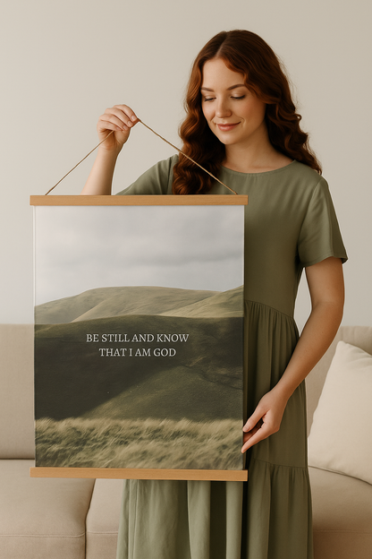 Be Still & Know Hanging Banner Print