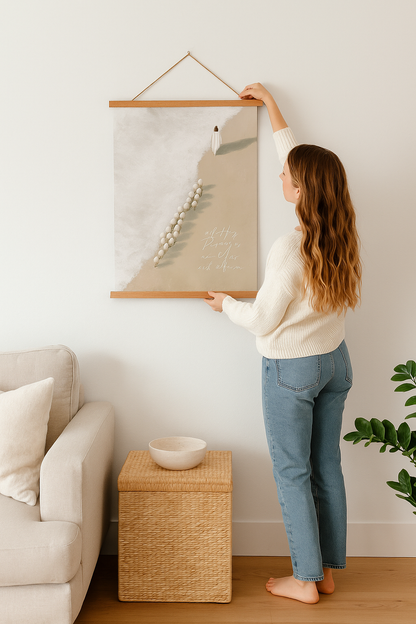 All His Promises Hanging Banner Print