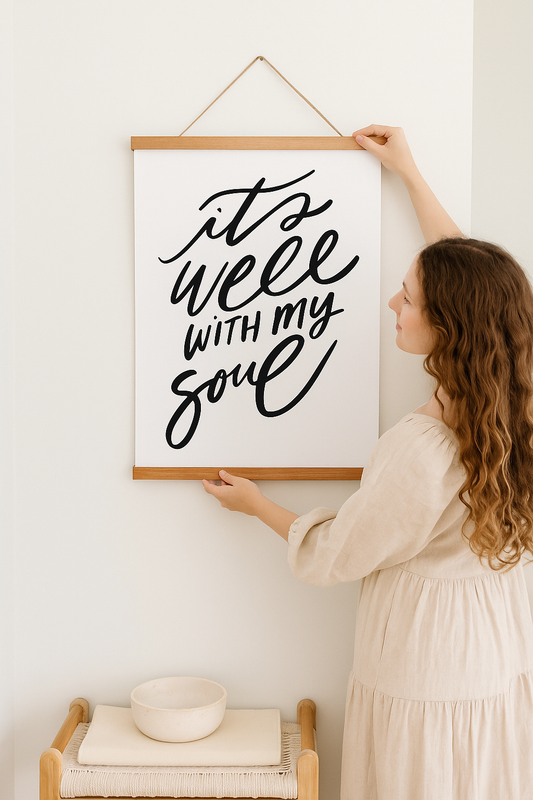 It is well with my soul Hanging Banner Print