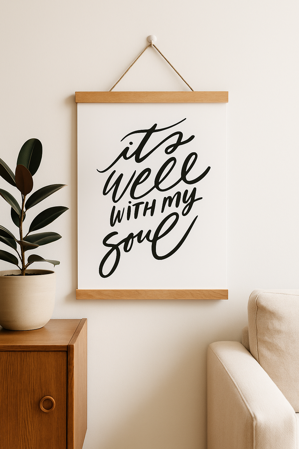 It is well with my soul Hanging Banner Print