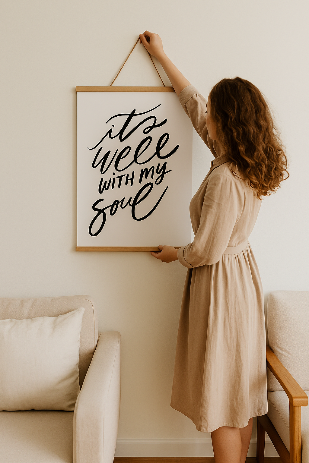 It is well with my soul Hanging Banner Print