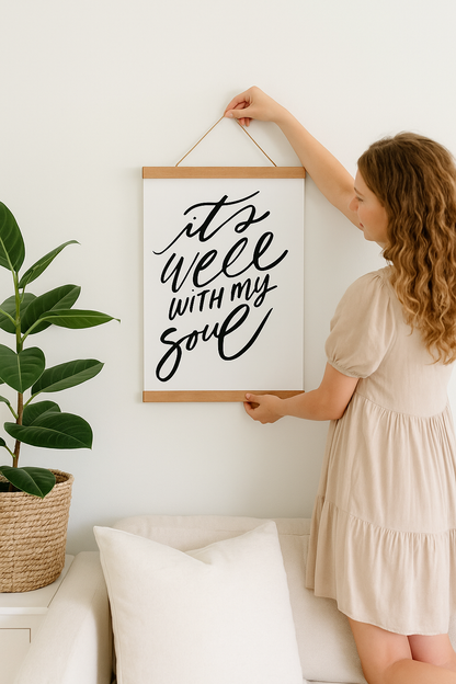 It is well with my soul Hanging Banner Print