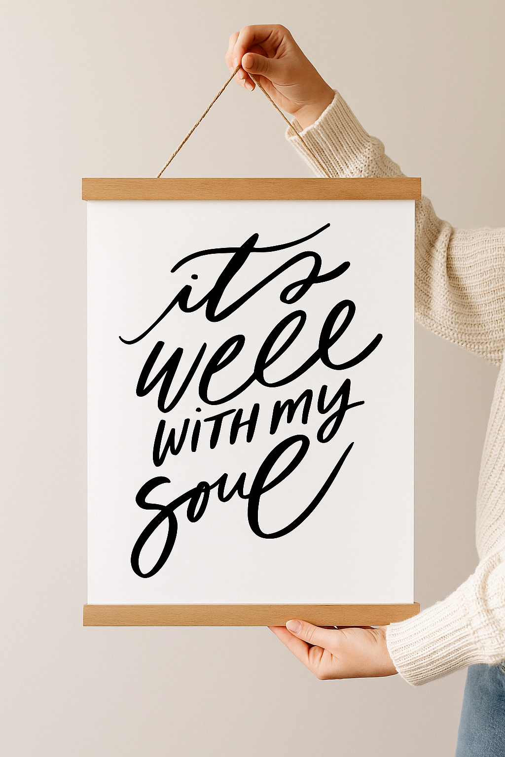 It is well with my soul Hanging Banner Print