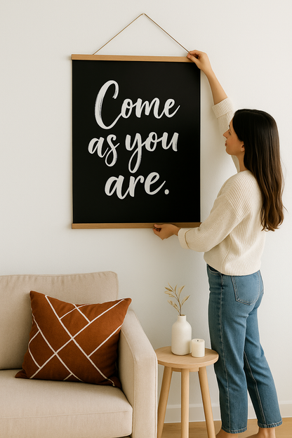 Come As You Are Hanging Banner Print