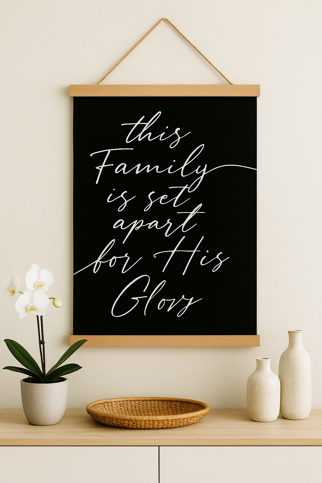 Set Apart For His Glory Hanging Banner Print