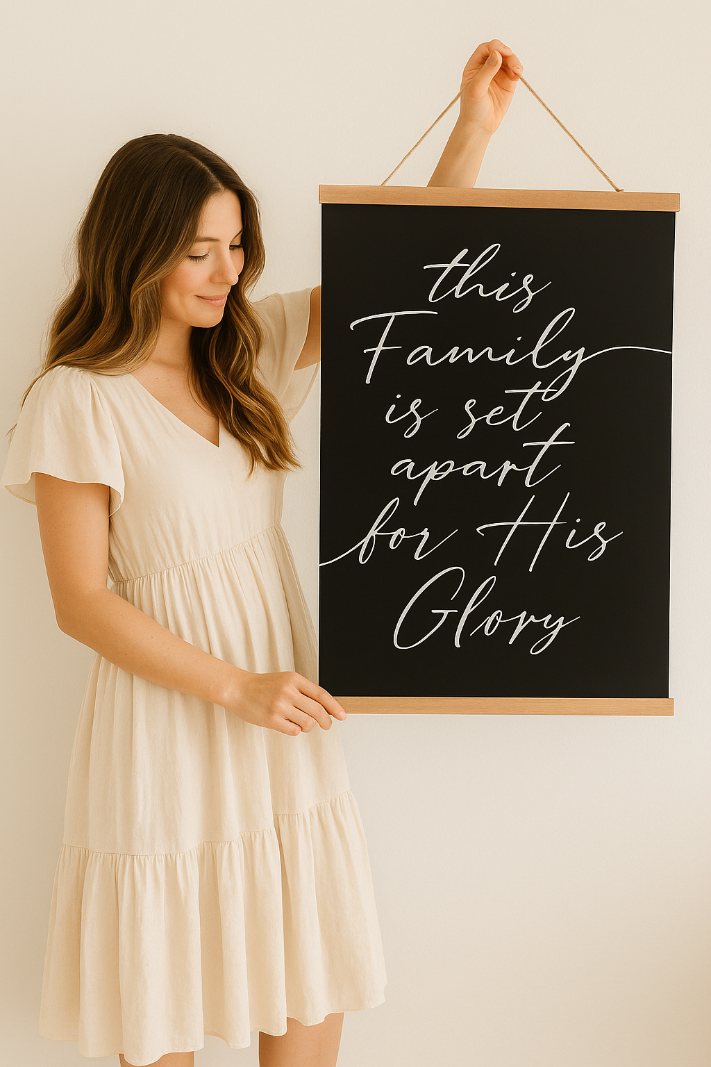 Set Apart For His Glory Hanging Banner Print