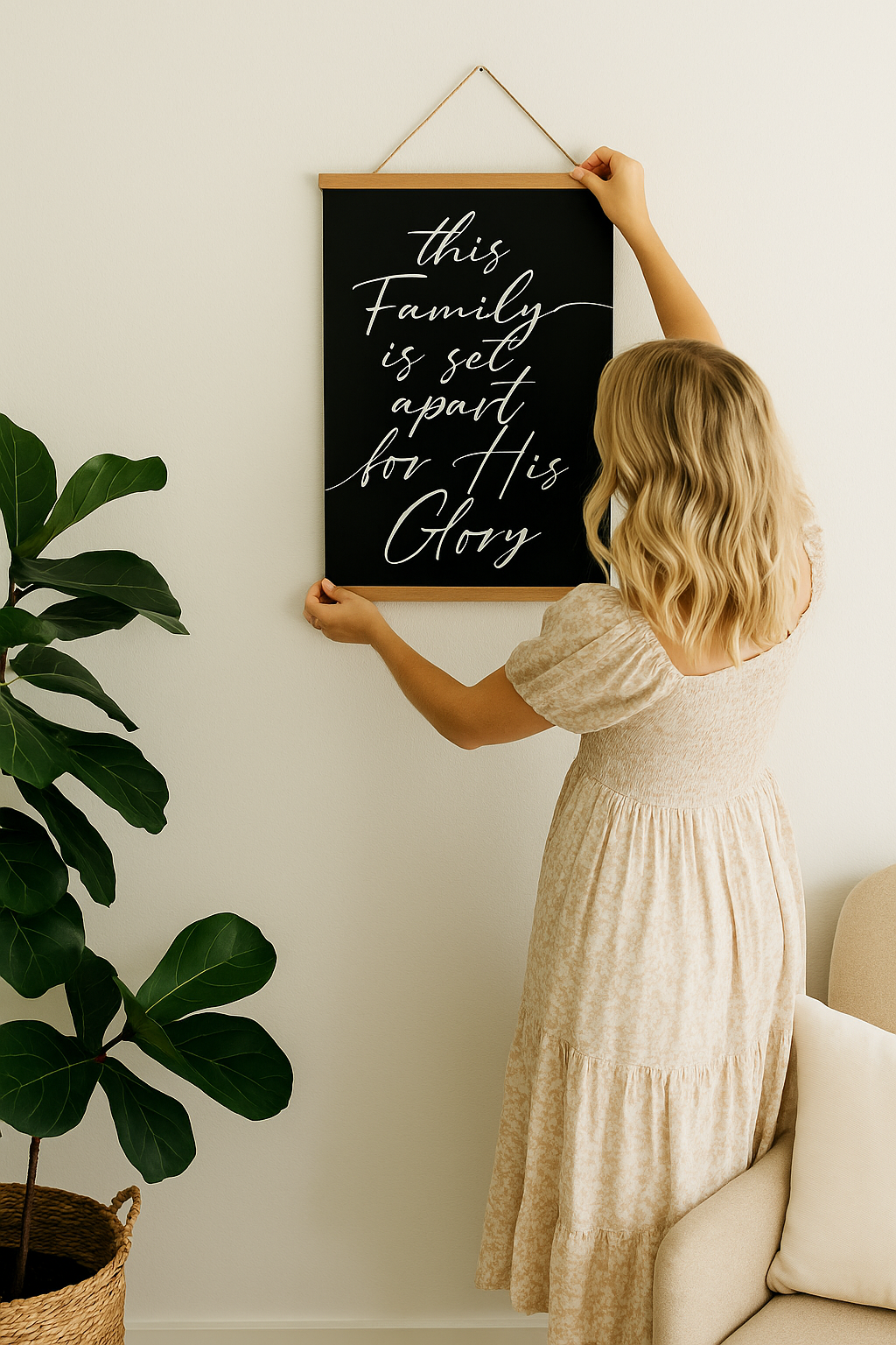 Set Apart For His Glory Hanging Banner Print