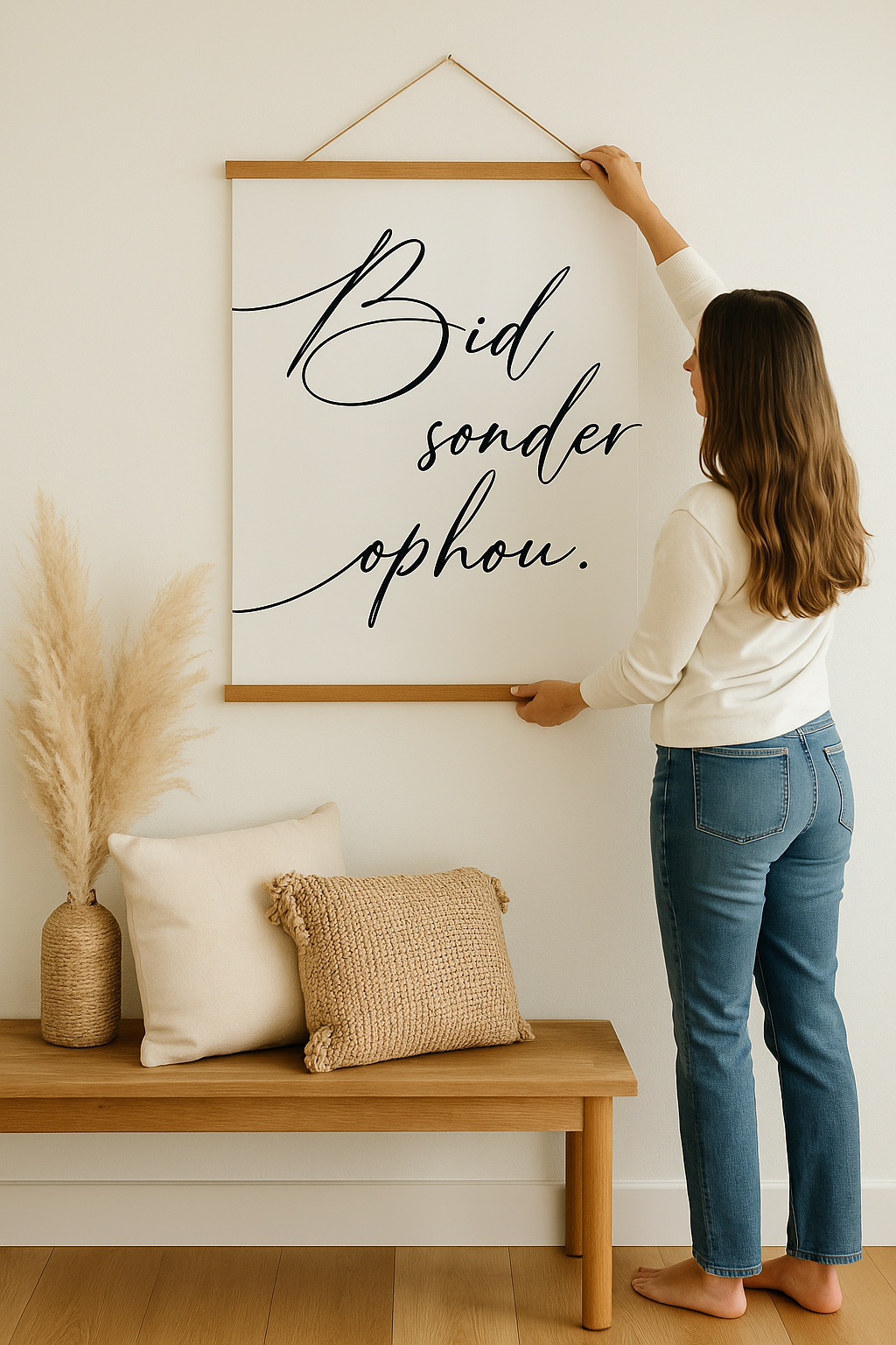 Bid Sonder Ophou Hanging Banner Print