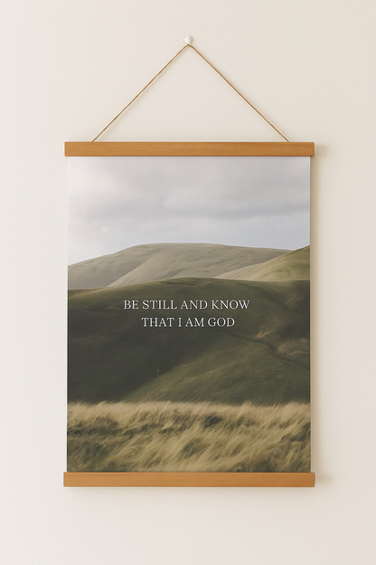 Be Still & Know Hanging Banner Print