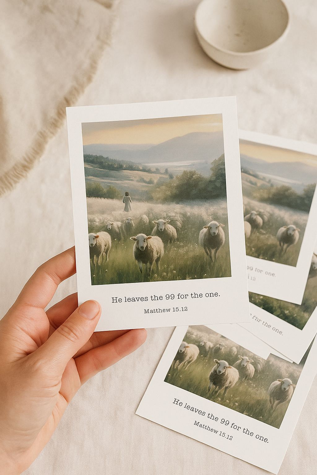 Vintage Painting Scripture Cards