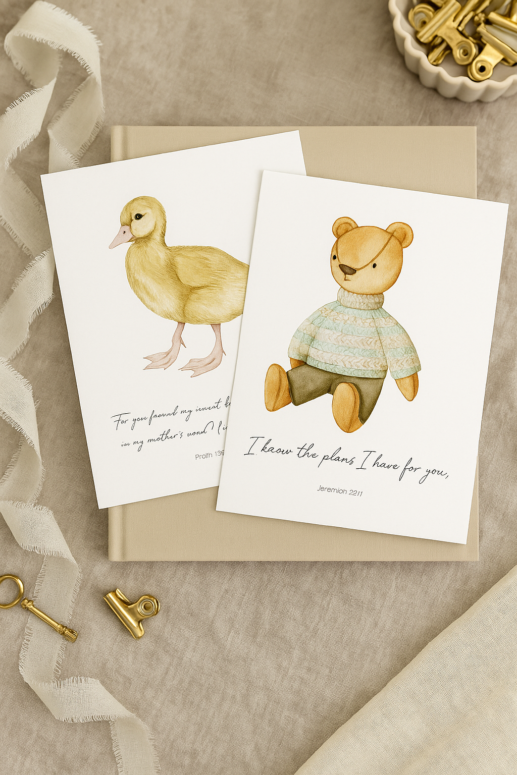 Nursery Scripture Cards - Pack Of 12