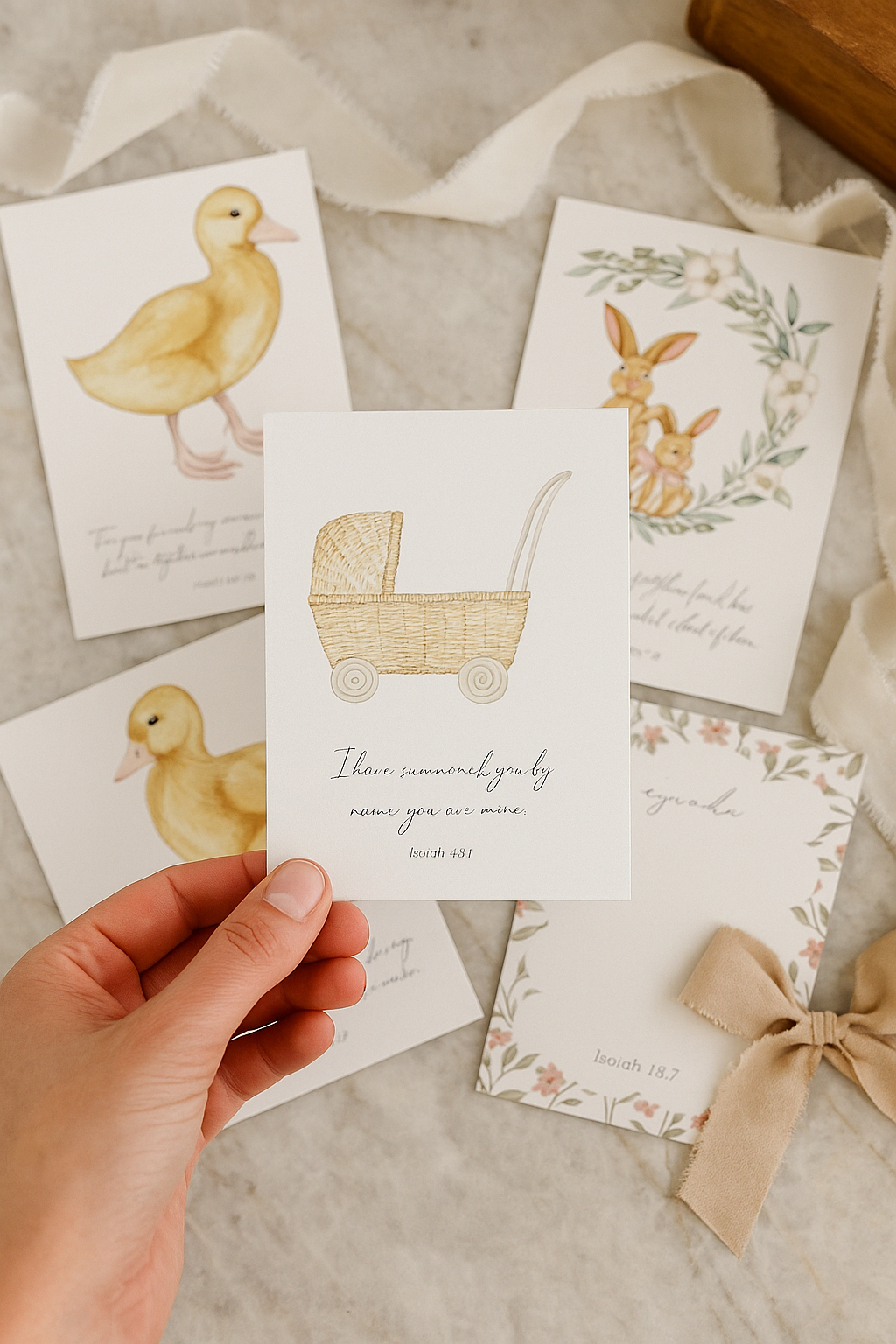 Nursery Scripture Cards - Pack Of 12