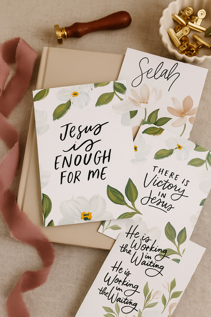 Floral Scripture Cards - Pack Of 12