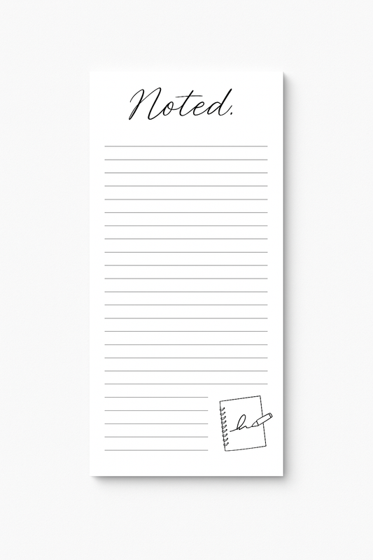 Noted Fridge Magnet Notepad