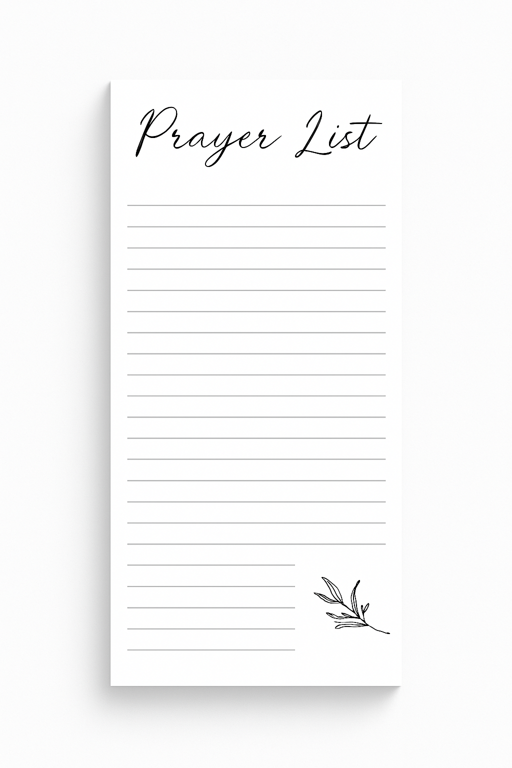 Prayer List Fridge Magnet Notepad