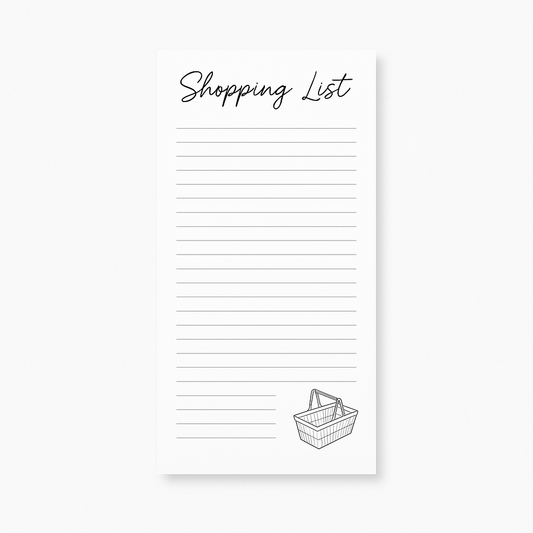 Shopping List Fridge Magnet Notepad