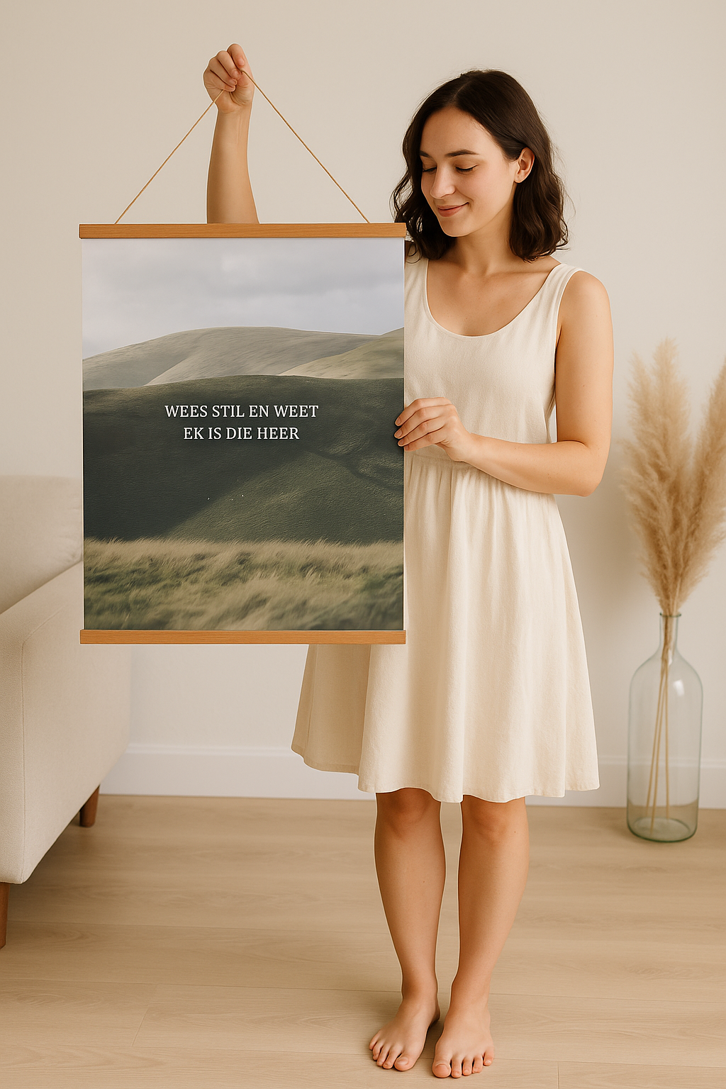 Wees Sil En Weet Hanging Banner Print