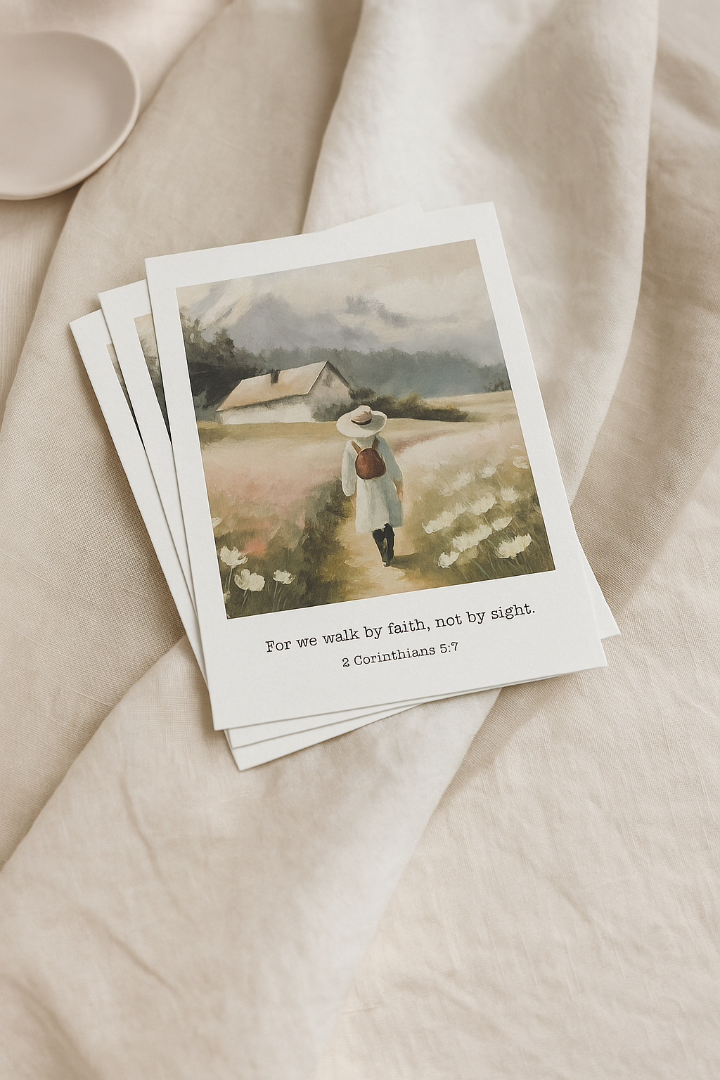 Vintage Painting Scripture Cards