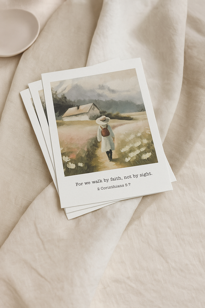 Vintage Painting Scripture Cards