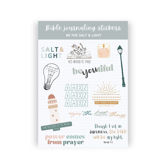 Salt & Light Bible Journaling Sticker Sheet